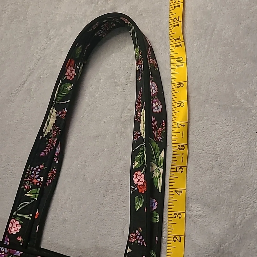 Vera Bradley Berry Berry Quilted  Tote Bag - Black and Purple - Picture 7 of 8